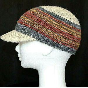 SCALA Handmade Wool blend Multi-Color Knit Hat Cap Women's One Size Adju…